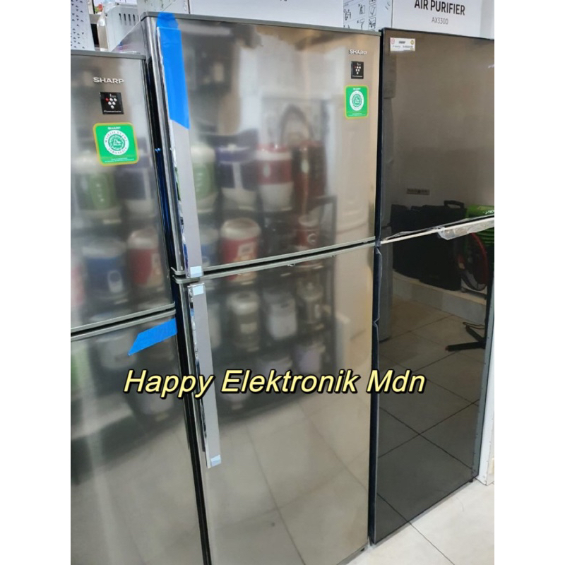 SHARP KULKAS SJ450GP SHARP 2 PINTU JUMBO SHARP Kulkas 352 LITER KULKAS SHARP PLASMACLUSTER SHARP SJ-