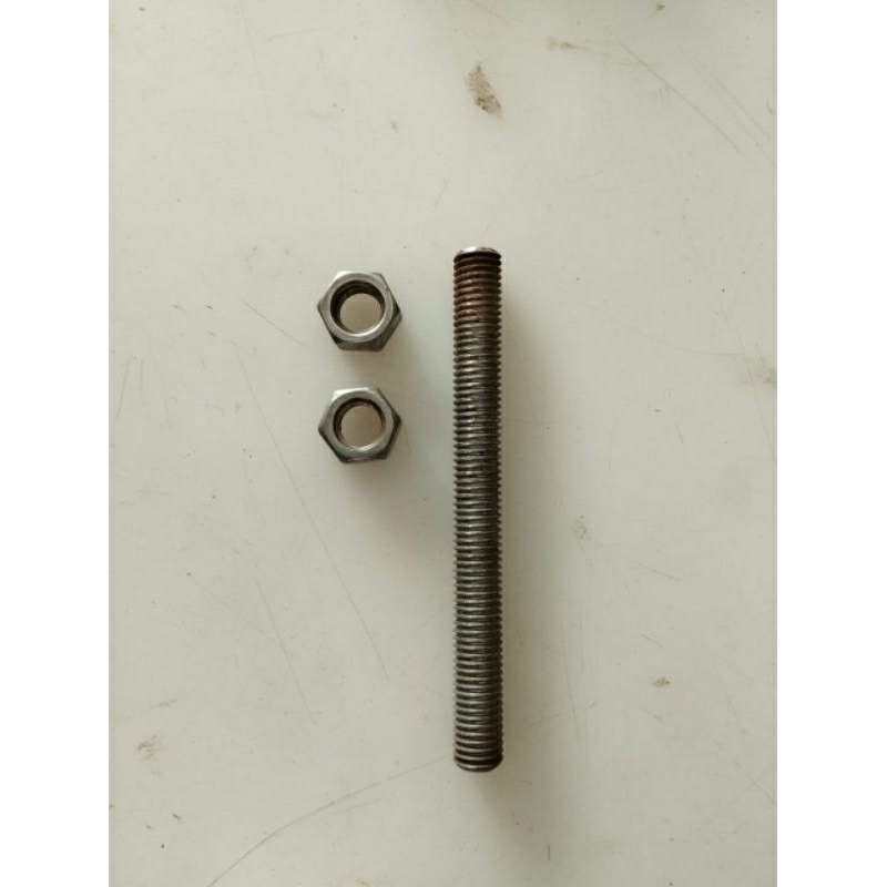 As Drat Besi ukuran  5/8(15mm) panjang 16cm free 2pcs mur