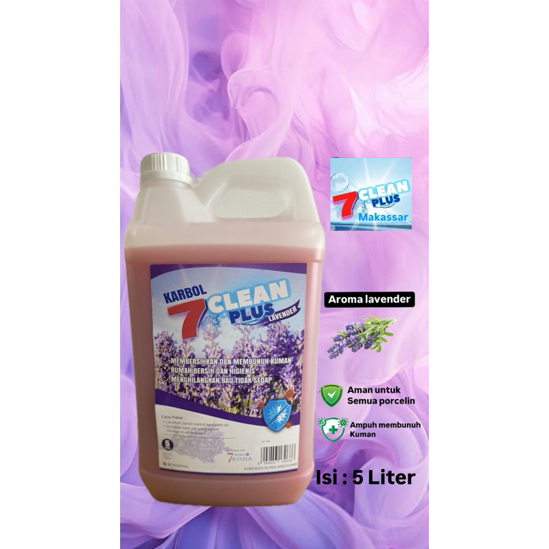 7CLEAN PLUS KARBOL LAVENDER / PINE / WIPOL SABUN PEMBERSIH KAMAR MANDI