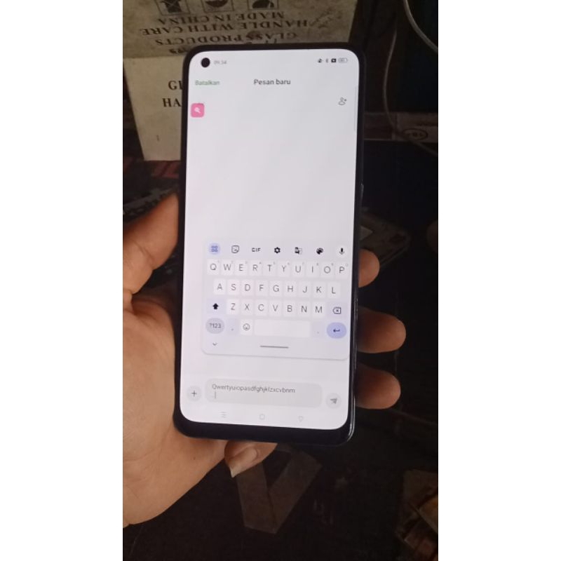 lcd oppo reno 5f,oppo a74/a94 lcd realme7/8 pro copotan pabrik original finger print d layar