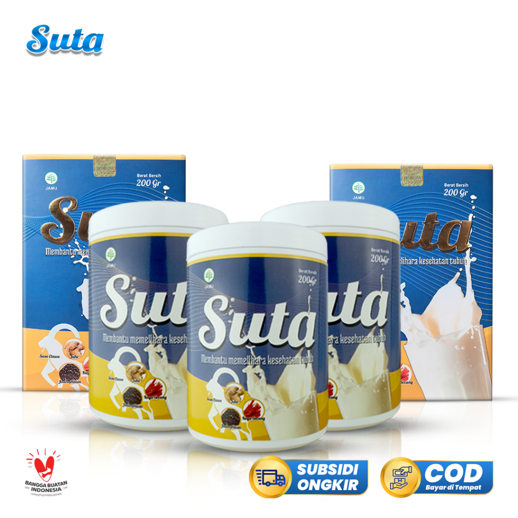 

Suta 3 Pot 2 Box - Susu Kambing Etawa dengan Jahe Merah, Kayu Secang, dan Habbatussauda