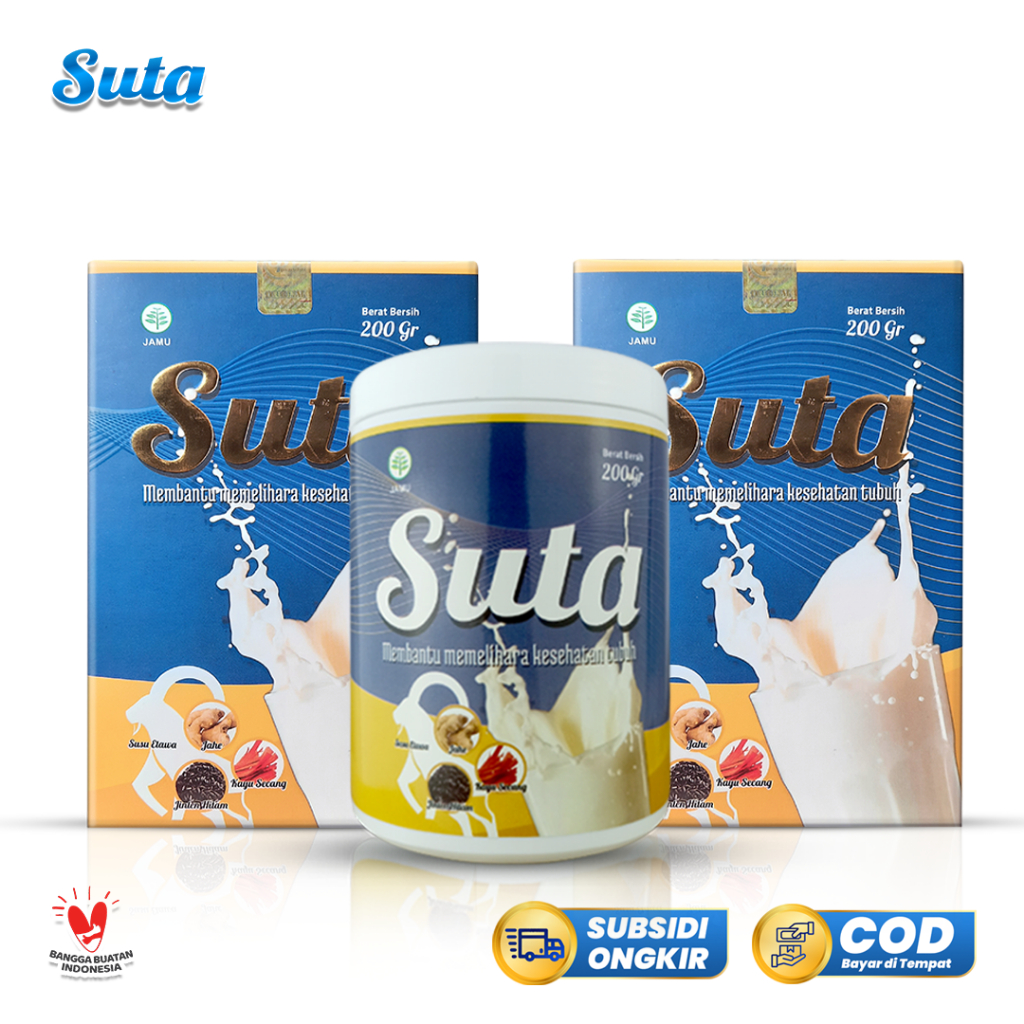 

Suta 1 Pot 2 Box - Susu Kambing Etawa dengan Jahe Merah, Kayu Secang, dan Habbatussauda