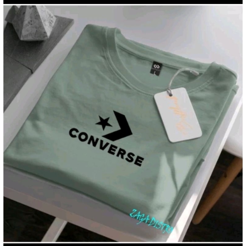 Convers Motif Batik Kaos Katun Motif Batik Lengan Pendek Pria Anti Luntur Batik Katun Anti Luntur