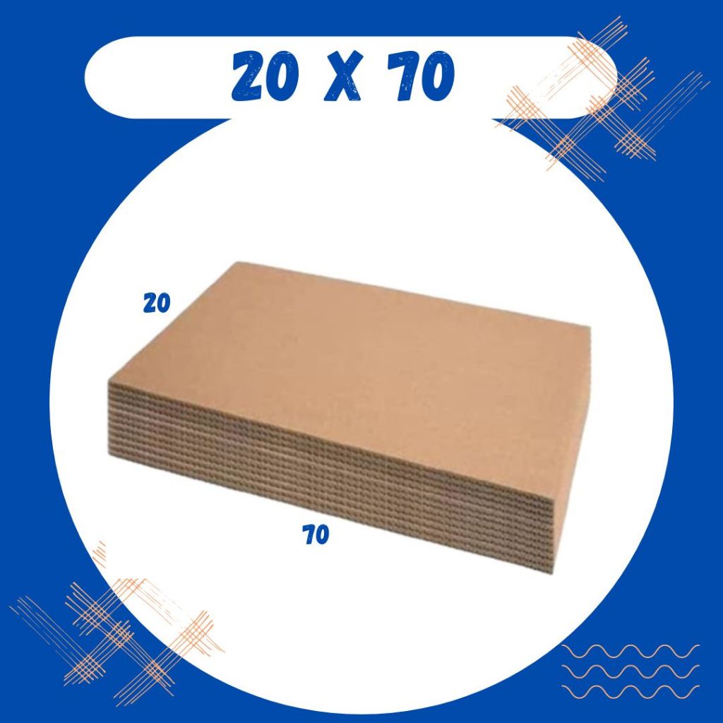 

Kardus Lembaran 20x20 / 20x30 / 20x40 / 20x50 / 20x60 / 20x70 Sheet Polos Single Wall Packing Karton Coklat Warna Packing