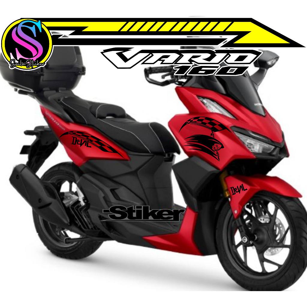 404/STRIPING VARIO 160/STIKER VARIO 160 CC/STRIPING DEVIL/STIKER DEVIL/STIKER TENGKORAK/STIKER DEVIL