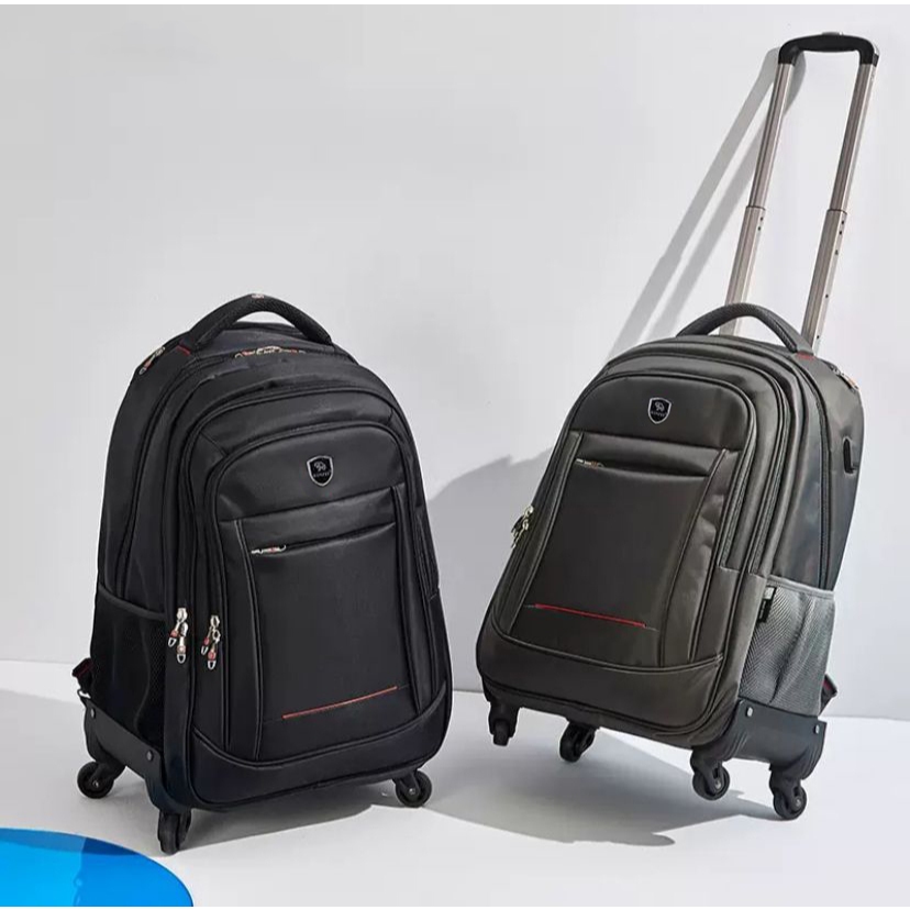 Tas Ransel Trolly Import 4 Roda Tas Cabin Tas Travel Trrolley Berkapasitas Besar #1706B