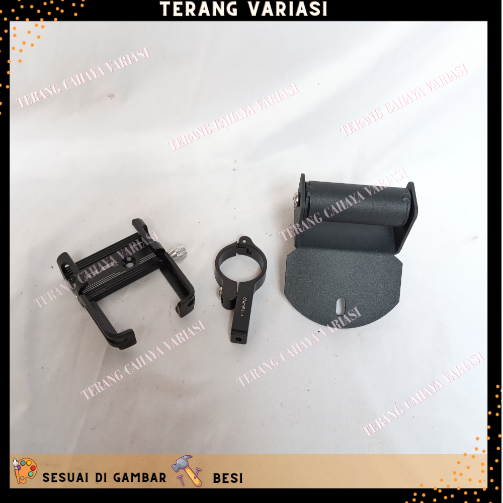 PAKET HOLDER HP BREKET BRACKET GPS HOLDER HP MOTOR YAMAHA NMAX NEW COVER STANG MOTOR NMAX BARU HOLDE
