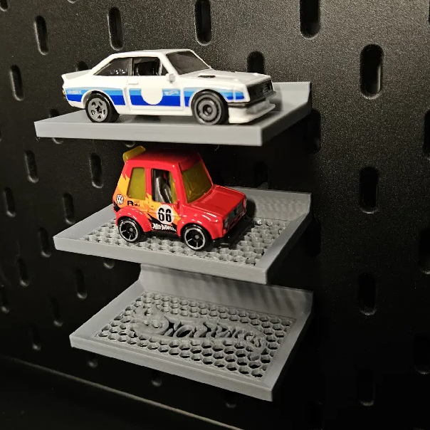 Ikea Skadis pegboard / Papan berlubang Display shelf diecast