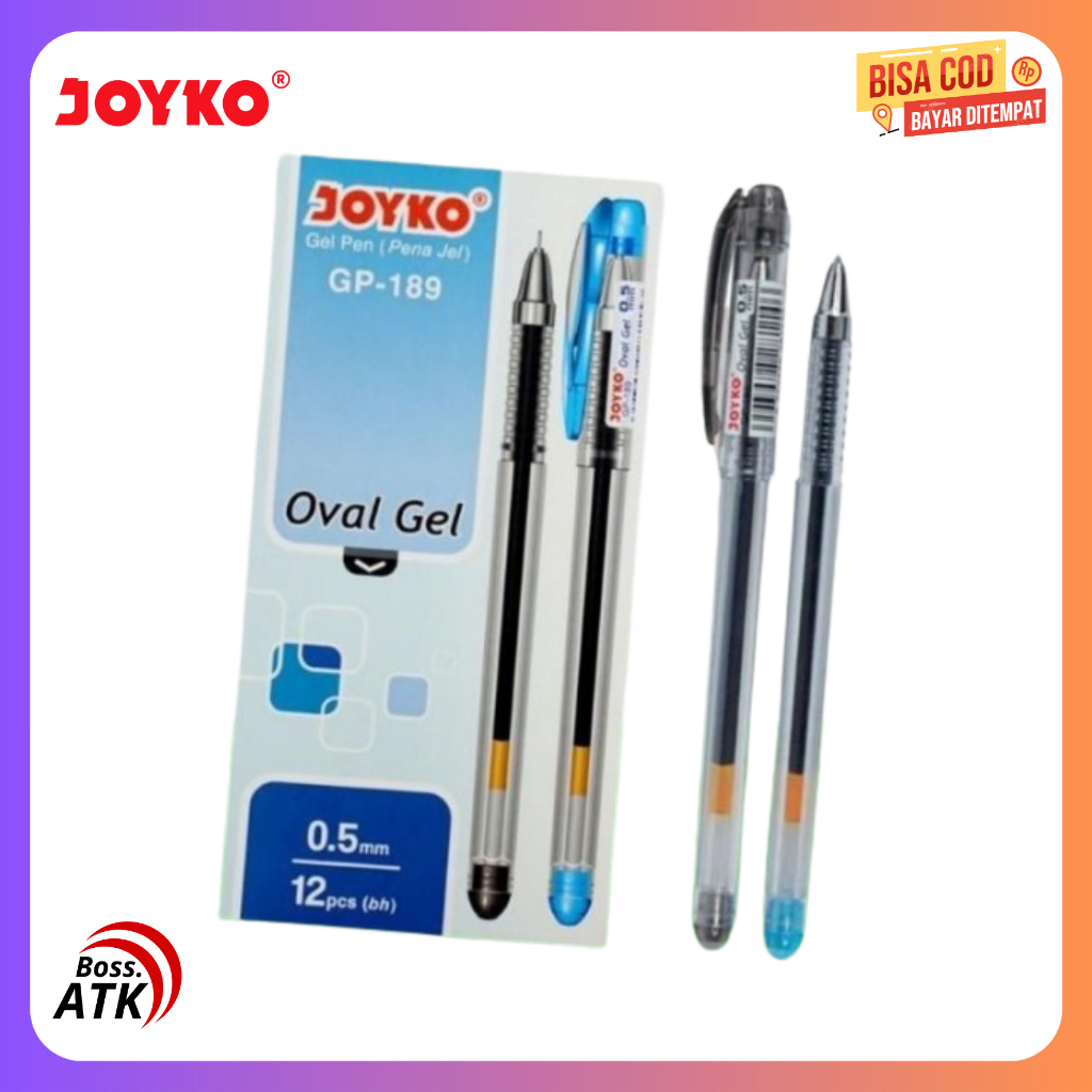 

Gelpen Joyko BP-189 ( Oval Gel ) Hitam Harga Satuan