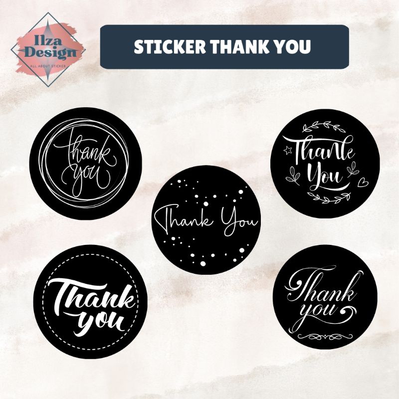

STICKER THANK YOU 100 PCS / STICKER TERIMAKASIH / STICKER AMPLOP
