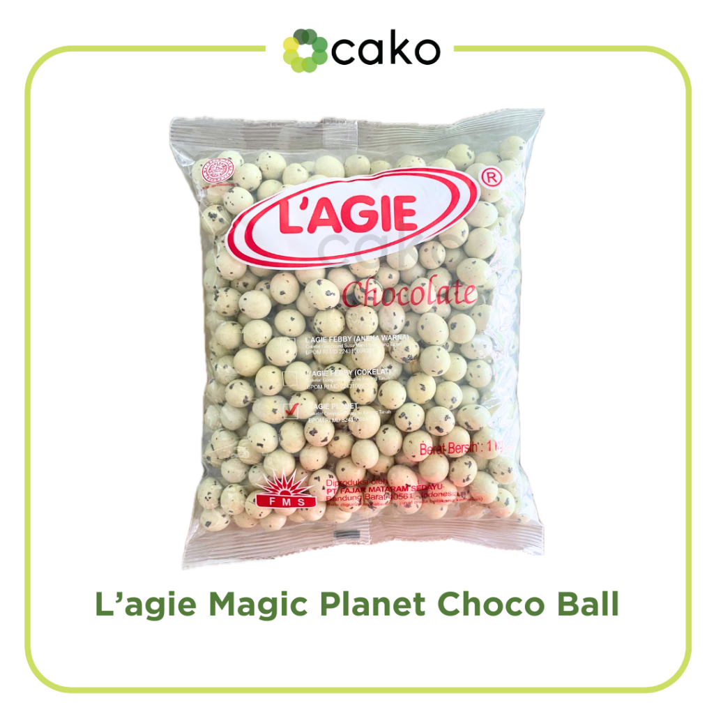 

(REPACK) L'agie Magic Planet Choco Ball 250gr / Coklat Isi Kacang Tanah