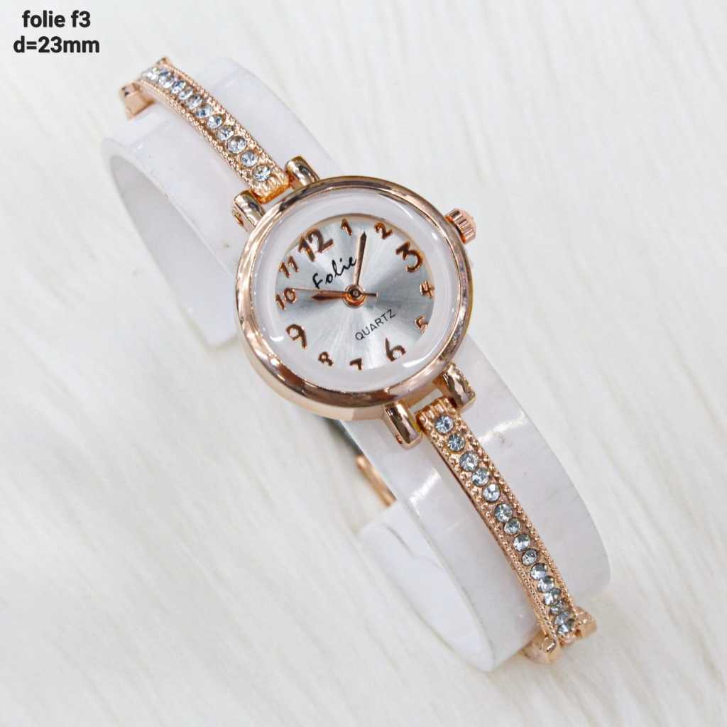 JAM TANGAN WANITA FOLIE FASHION WATCH ORIGINAL BESI ANTI KARAT FF-5630
