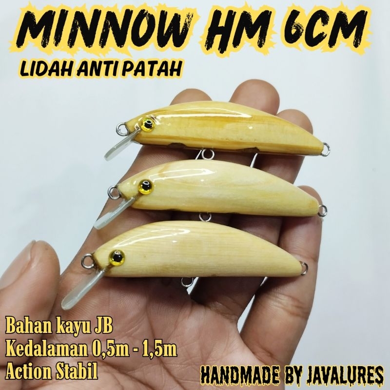 UMPAN HAMPALA LURE CASTING MINNOW 6CM