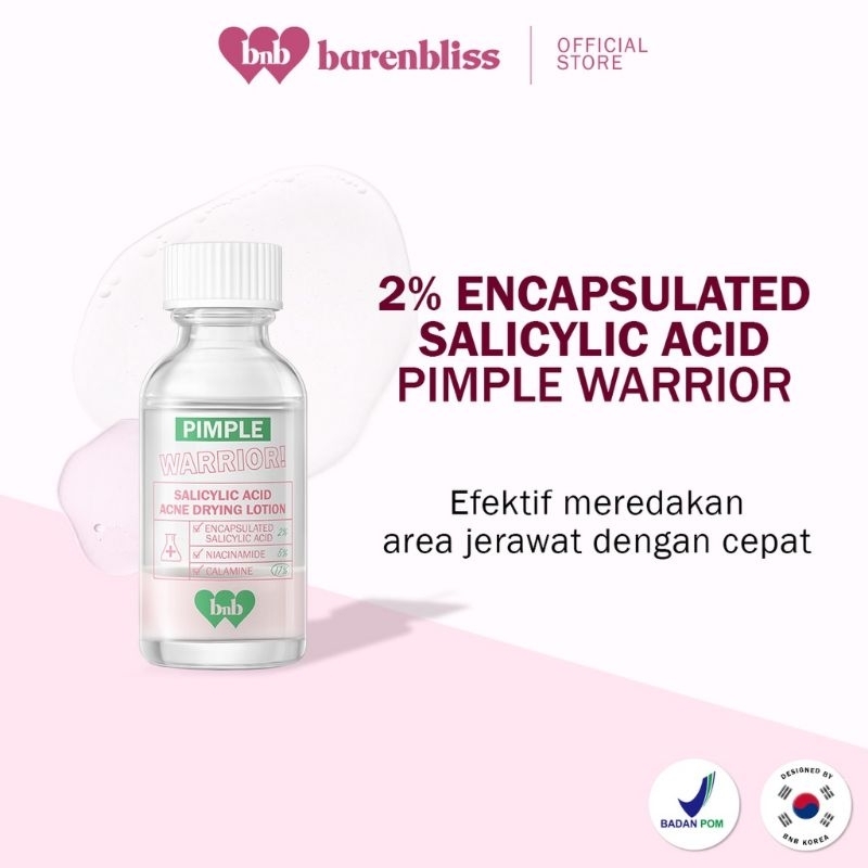 Bnb Barenbliss Pimple Warrior! Obat Totol Jerawat Bnb Acne Treatment Care 35g Acne Solution Obat Tot