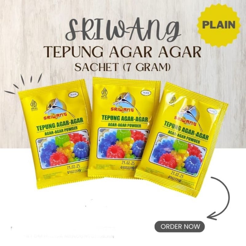 

Sriwang Tepung Agar-Agar Kemasan Sachet