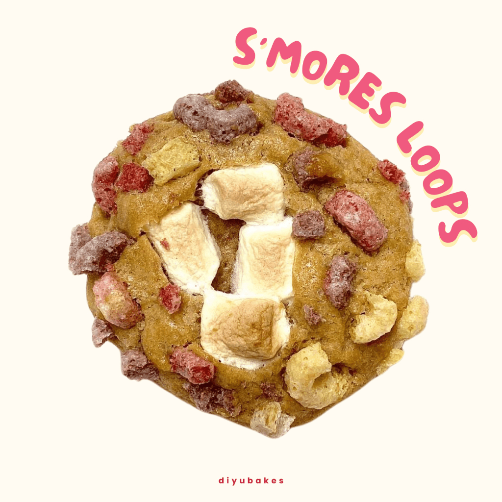 

Soft Baked Cookies S'mores Loops by diyubakes [60-70 gr]