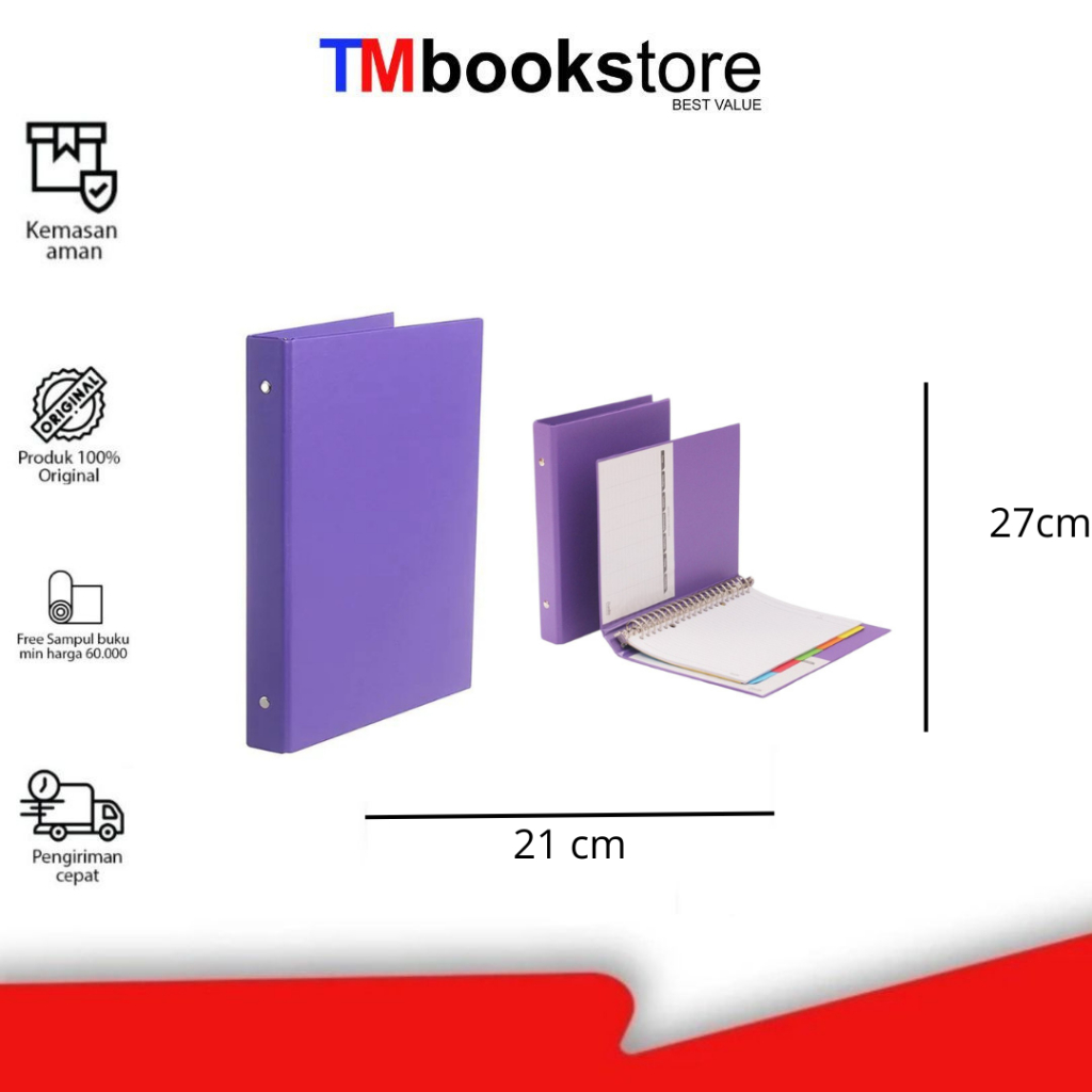 

MULTI RING BINDER B5 1326 21 LILAC BANTEX