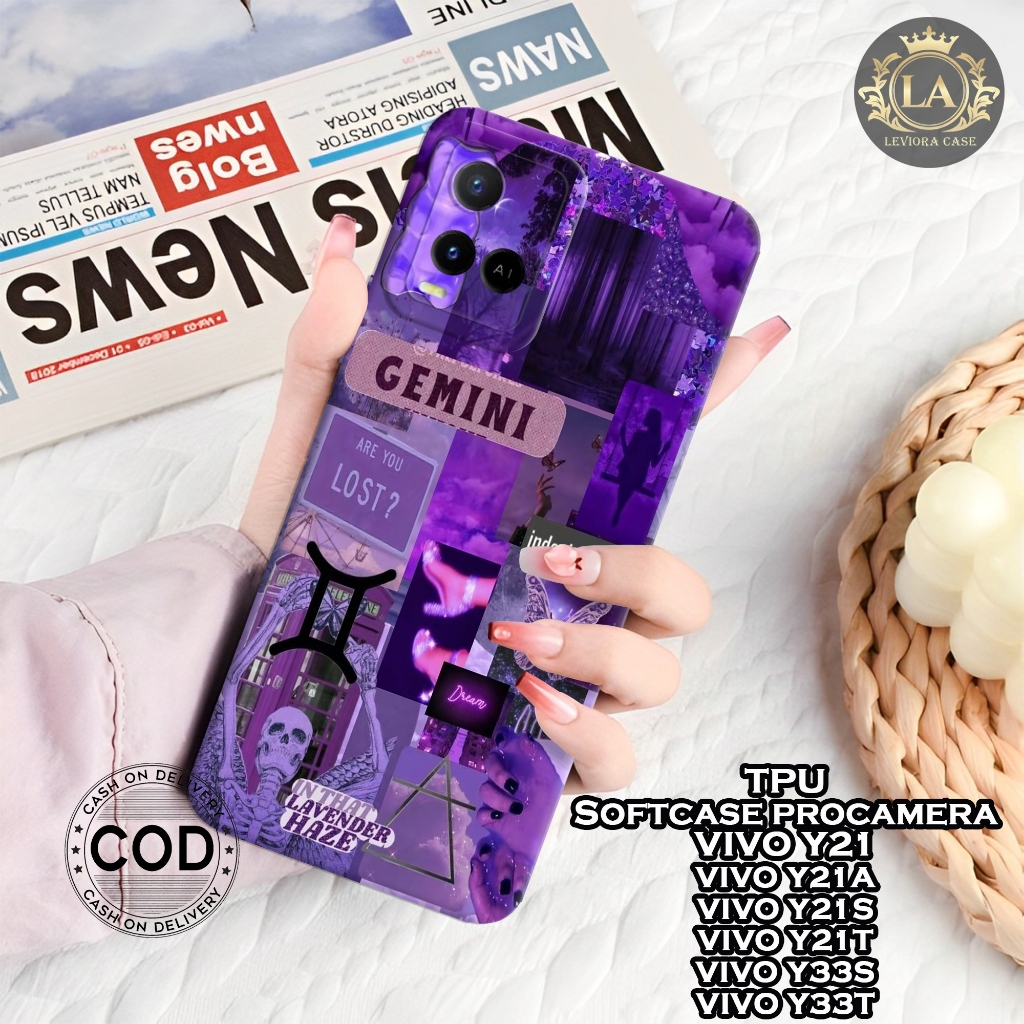 Case VIVO Y21/Y21A/Y21S/Y21T/Y33S/Y33T - Fashion Case Aesthetic - Softcase VIVO Y21/Y21A/Y21S/Y21T/Y