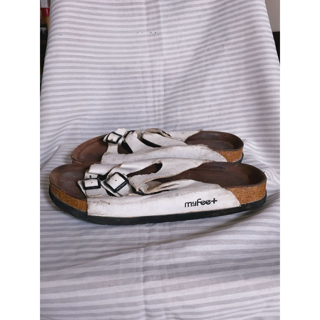 Sepatu Sandal Sendal Pria Wanita Myfeet My Feet 2 Strap White Authentic Original