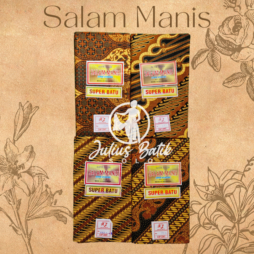 KAIN BATIK SUPER BATU MOTIF SALAM MANIS JARIK BATIK SUPER BATU
