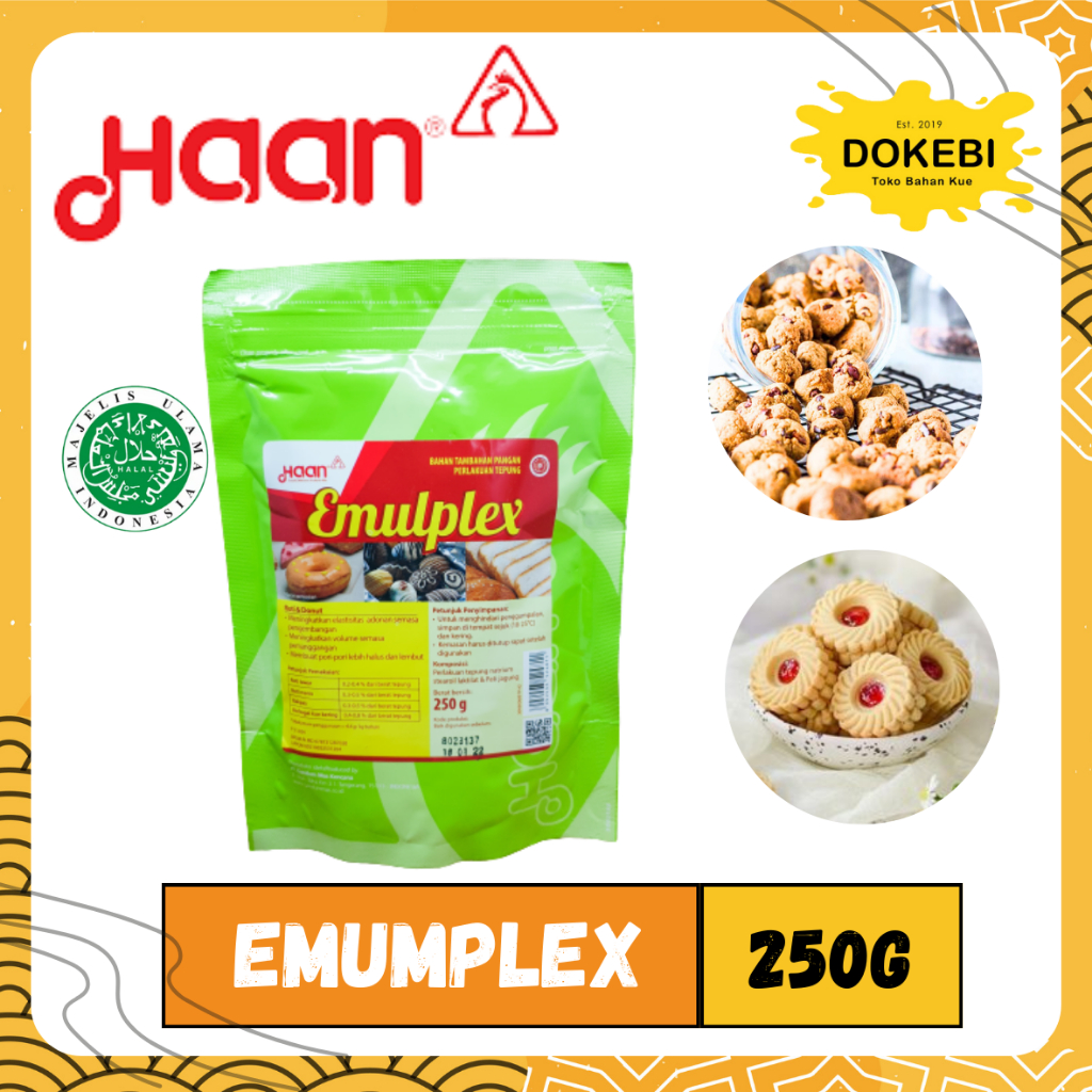 

HAAN EMULPLEX 250GR - EMPLEK - EMPLEX - EMULPLEK - PERENYAH KUE KERING - CRUST SOFTENER