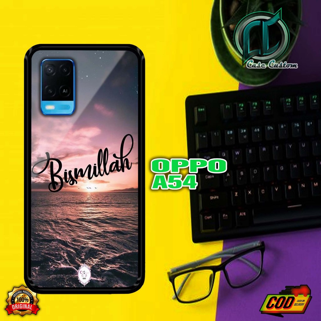 Case Oppo A54 -Terbaru Fashion Case - [ Gambar BISMILLAH ] Motif Aesthetic Casing Hp Case Murah Hard