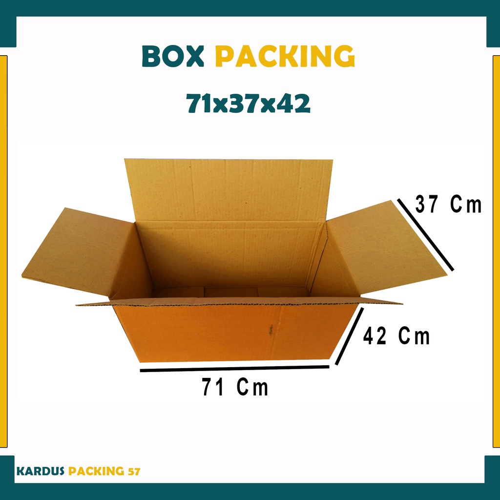 

Kardus 71x37x42 cmKardus Jumbo box shuttlekockBox dahan Rumah