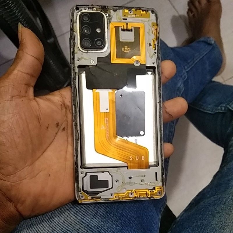 unit Samsung a71 matot tanpa backdorr