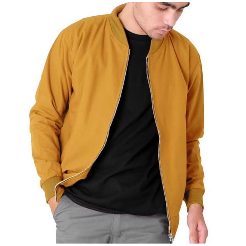 Jaket bomber Kanvas Premium - Jaket bomber Pria - bomber Pria Kanvas