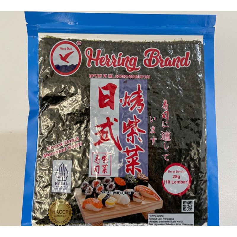 

HALAL | NORI HERRING SUSHI 10S PREMIUM QUALITY GRADE A | DRIED SEAWEED 28 GR