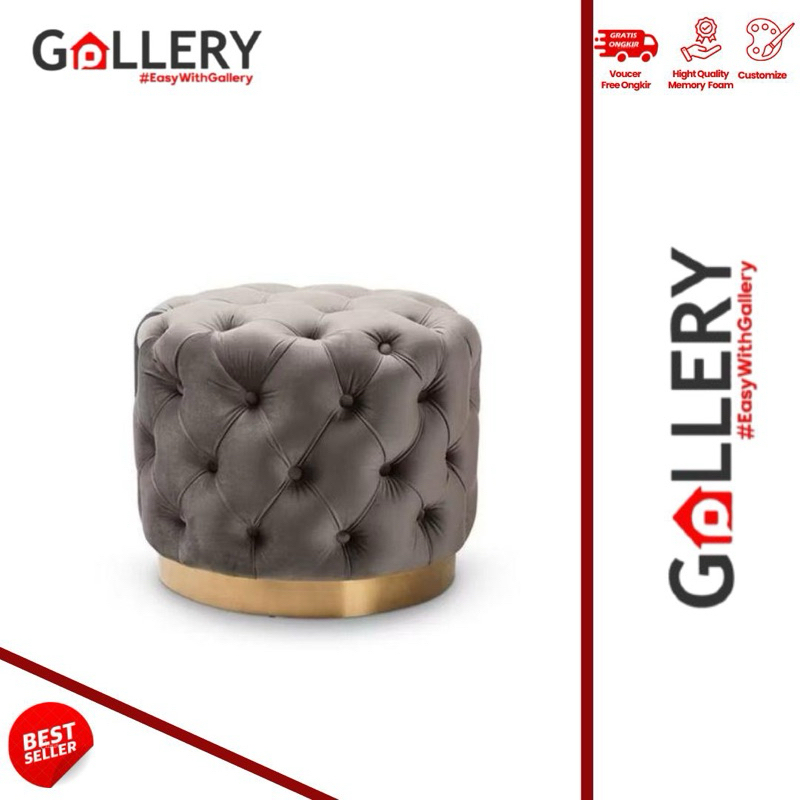 ASOKA STOOL SOFA BULAT FULL KANCING  SOFA BULAT MINIMALIS SOFA KLASIK Kursi meja rias kursi ruang ta