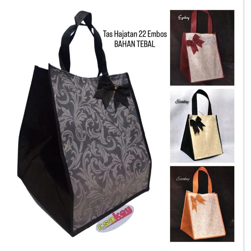 

1 Lusin 12 Pcs Tas Hajatan 22 Embos Pilih Warna