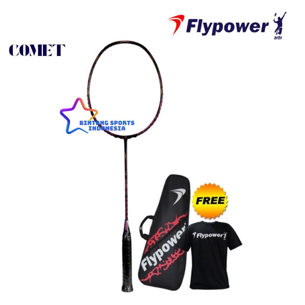 RAKET BADMINTON BULUTANGKIS FLYPOWER COMET ORIGINAL
