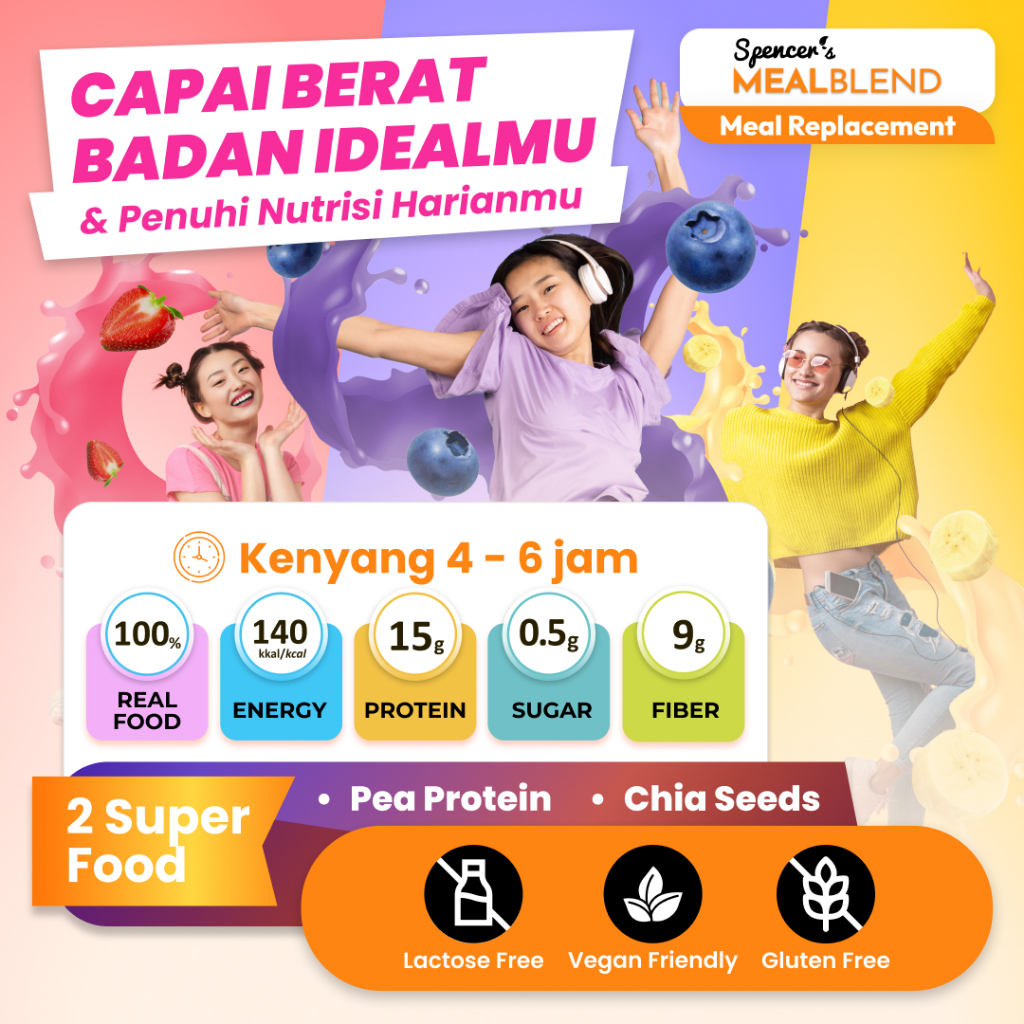 

[PREMIUM] Spencer's Mealblend Nutrisi Alami Breakfast dan Dinner untuk Sarapan Sehat