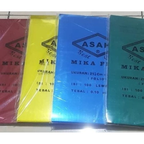 

Mika Jilid / Mika Film Asahi Folio Transparant 0.10 mm [ harga 1 Lembar ]