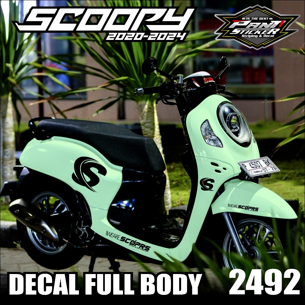 (COD) TERBARU Decal Sticker Motor Scoopy New 2021 2022 2023 2024 Full Body - Sticker Skotlet Variasi