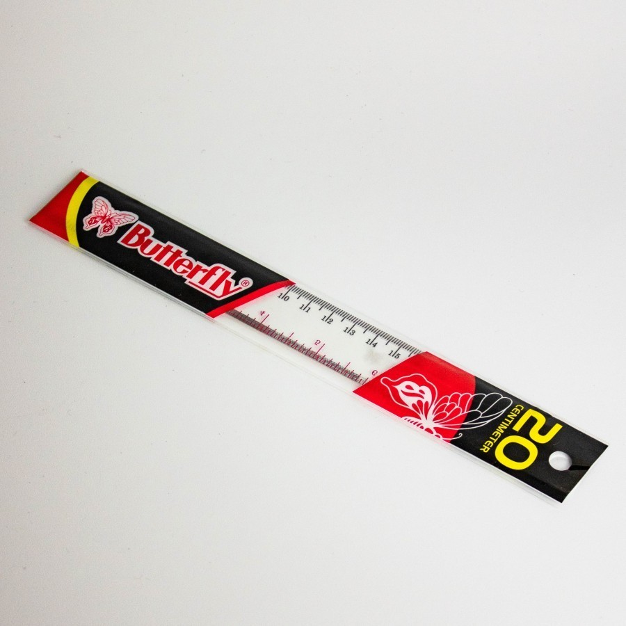

Butterfly Penggaris Lurus 20cm / Penggaris Butterfly 20cm Tebal (1 PCS)