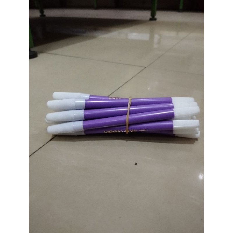 

spidol snowman kecil warna ungu 1 lusin isi 12 pcs