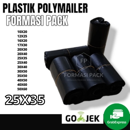

Plastik polymailer 25x35 kantong packing Hd sudah ada lem perekat