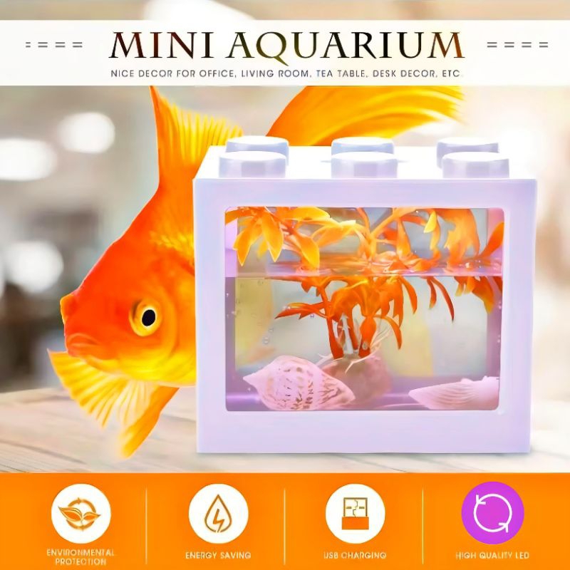 AQUARIUM MINI IKAN CUPANG MODEL LEGO