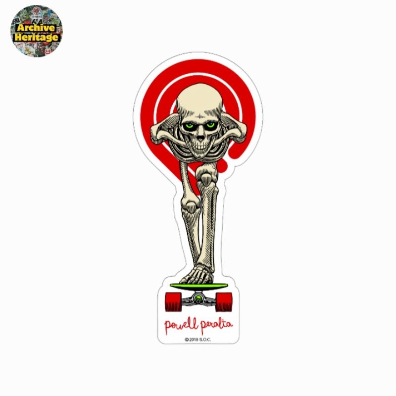 

sticker Powell Peralta Tucking skeleton skateboard brand clothing stiker