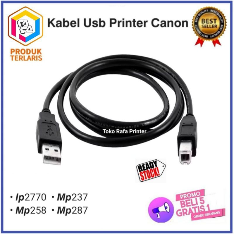 Kabel Usb Printer Canon Ip2770 Mp237 Mp258 Mp287