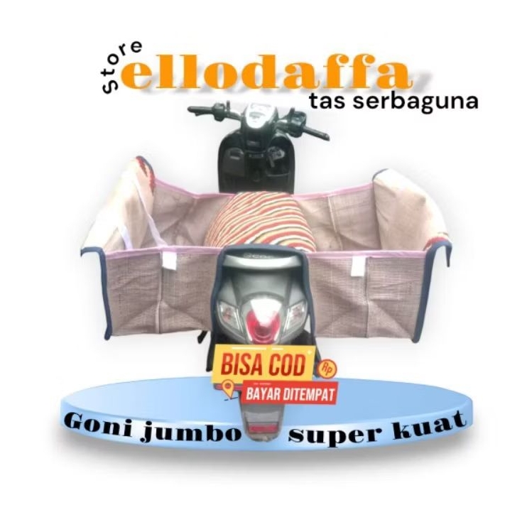 obrok motor jumbo super kuat ronjot kurir tebal kuat tas kurir jumbo tas obrok motor tas motor Bronj