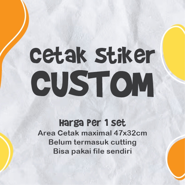 

CETAK STIKER CUSTOM CETAK UCAPAN KERTAS KARTON PRINT PREMIUM