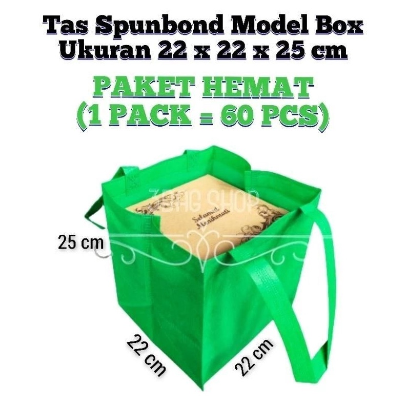 

1 PACK 6 PCS Goodie Bag Tas Hajatan Spunbond 22x22 cm Tinggi 25 cm Tas Box Nasi Tas Hajatan Goodie Bag Tas Hampers Shopg Bag Tas si