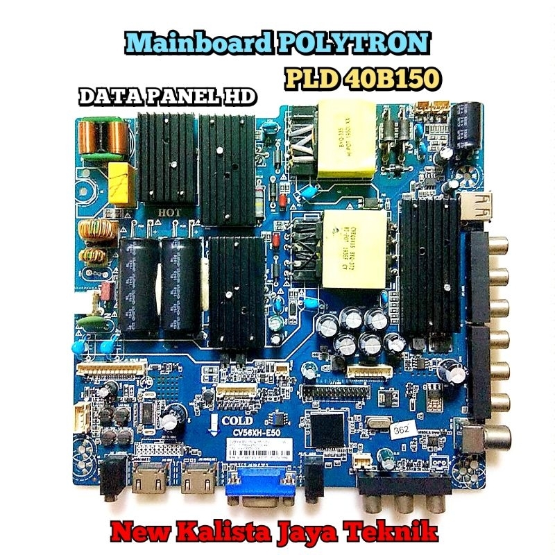 MAINBOARD TV POLYTRON 40B150 ORIGINAL CV56XH-E50 MB POLYTRON PLD 40B150 MOTHERBOARD TV PLD40B150 MB 