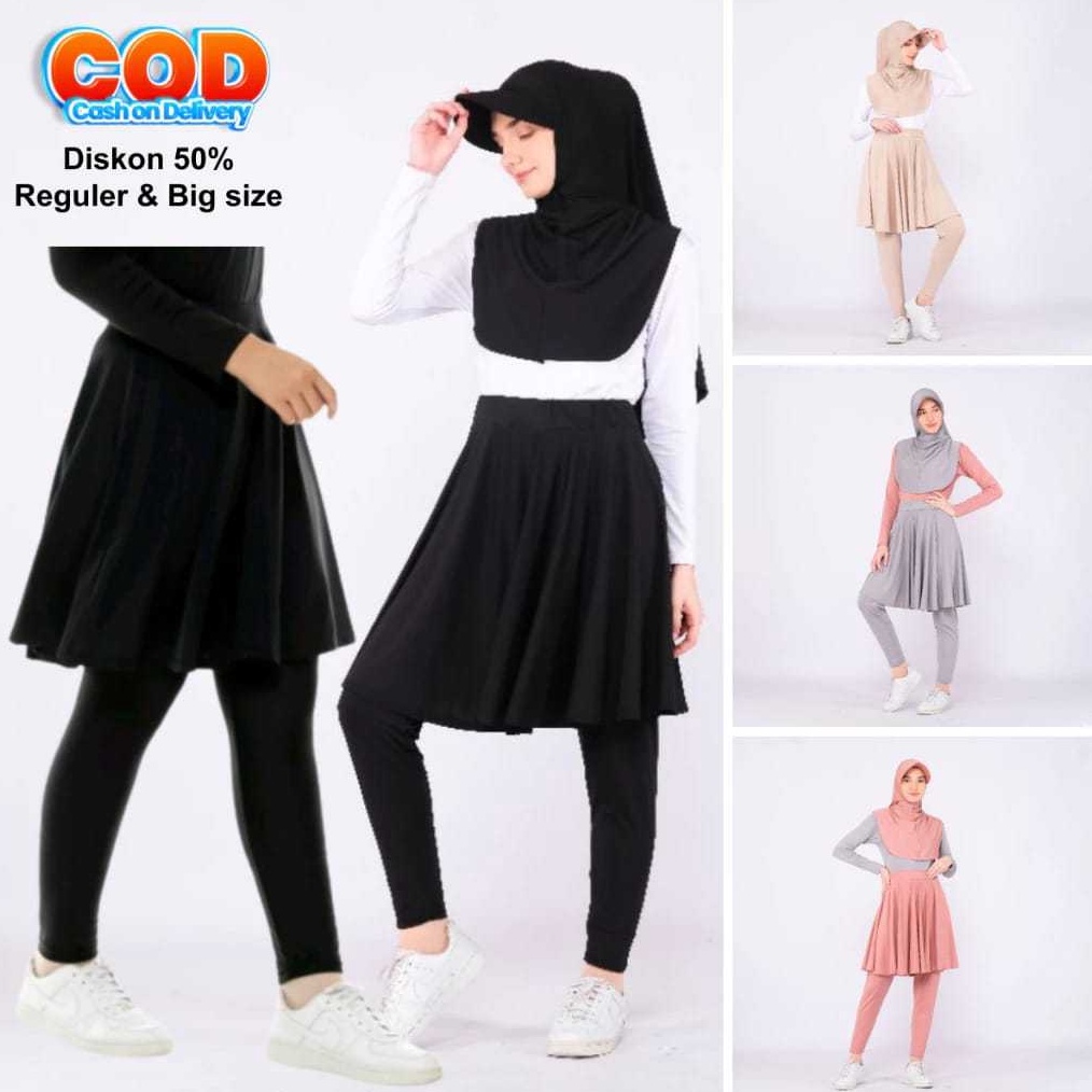 Rok Lagging Hh Skirt Legging Rok Olahraga Wanita