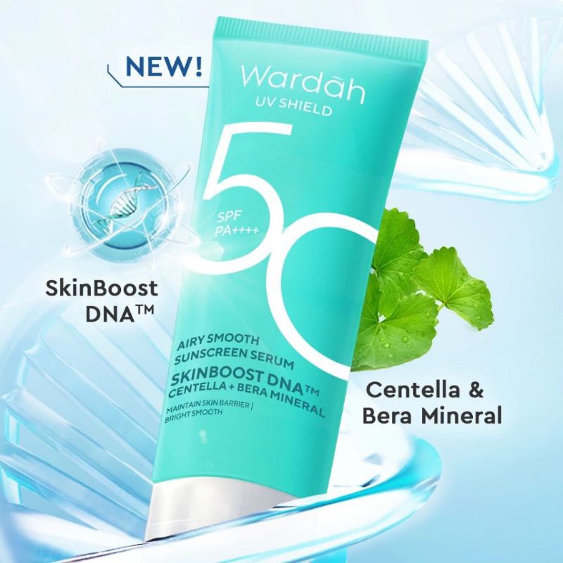 WARDAH UV Shield Airy Smooth Sunscreen Serum SPF 50 PA++++ - 40ml / 25 - Tabir Surya Sunblock Wajah 