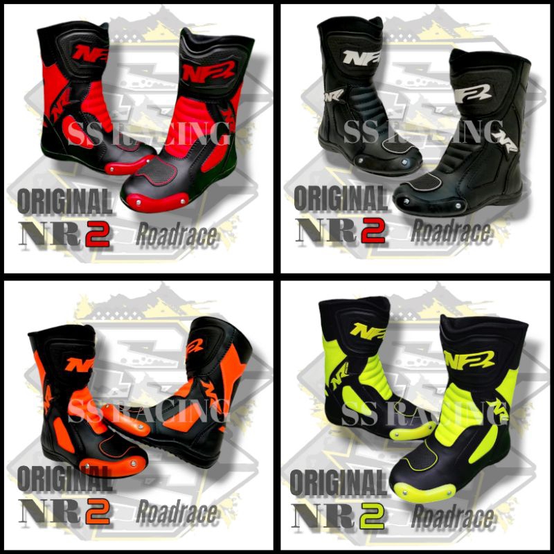 Sepatu Roadrace anak sepatu balap anak hitam hijau stabilo