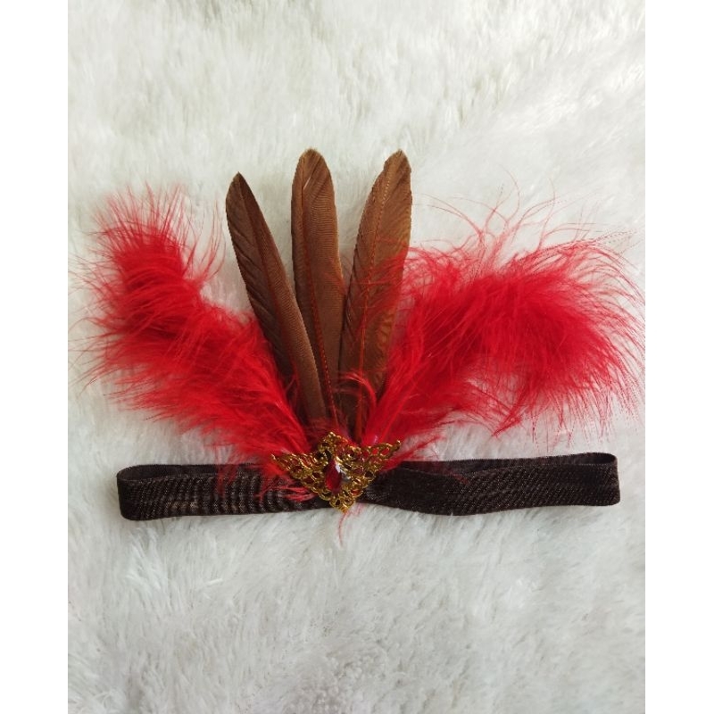 bandana bulu/ aksesoris kepala